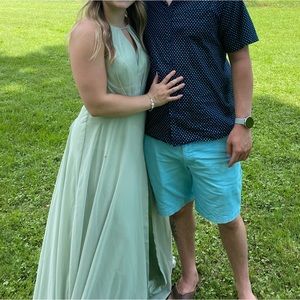 Sage Halter top Bridesmaid Dress